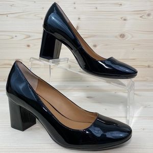 Calvin Klein "Cirilla" Black Patent Pumps